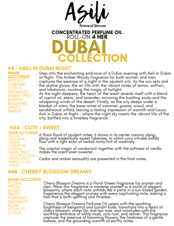 Dubai Collection- Perfume OILS 4 HER