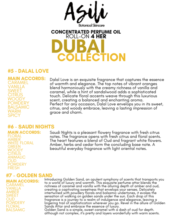 Dubai Collection- Perfume OILS 4 HER