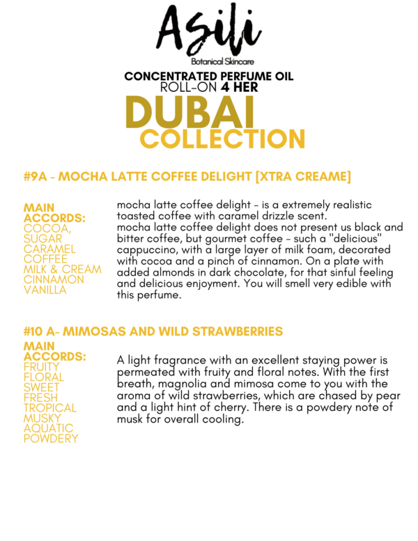 Dubai Collection- Perfume OILS 4 HER