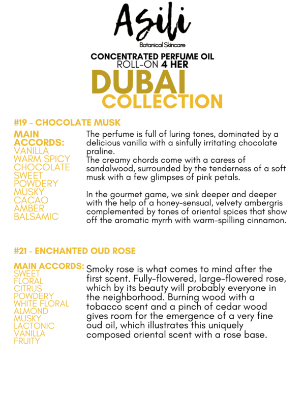 Dubai Collection- Perfume OILS 4 HER